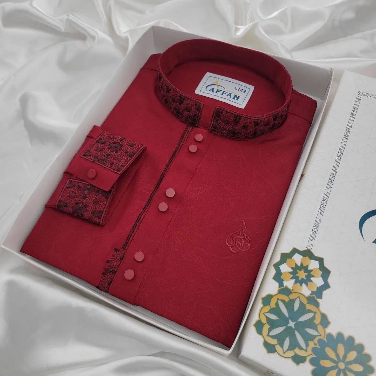 New Stylish Panjabi - Maroon